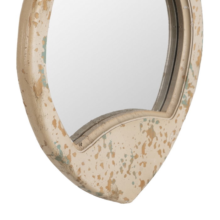 Espejo Pez Blanco Rozado Madera 26 X 2 X 39,50 cm