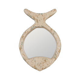 Espejo Pez Blanco Rozado Madera 26 X 2 X 39,50 cm