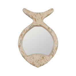 Ixia Espejo Pez Blanco Rozado Madera 26 x 2 x 39,50 cm