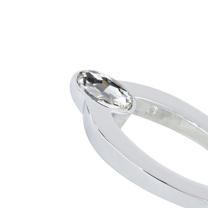 Trentadue Tirador HOLE Zamak Acabados Cromo y Bronce para Muebles de Cocina, Armarios y Baño