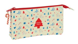Safta Portatodo Triple Iconos Merry Xmas 22x12x3cm