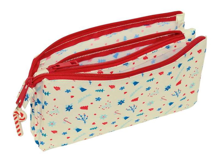 Safta Portatodo Triple Iconos Merry Xmas 22x12x3cm