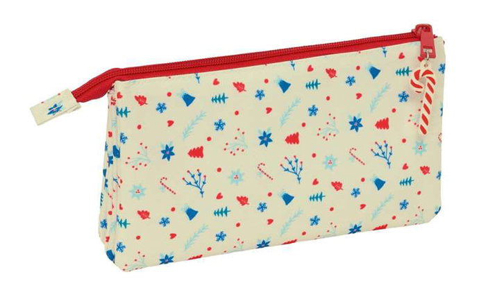 Safta Portatodo Triple Iconos Merry Xmas 22x12x3cm