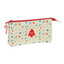 Safta Portatodo Triple Iconos Merry Xmas 22x12x3cm