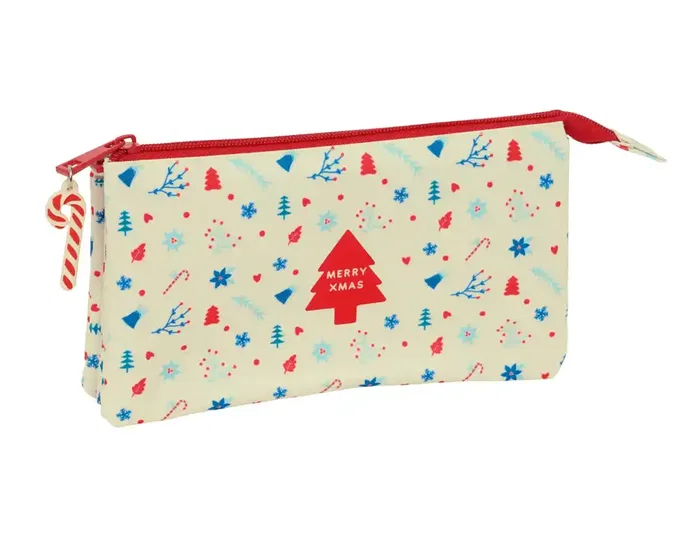 Safta Portatodo Triple Iconos Merry Xmas 22x12x3cm Safta Portatodo Triple Iconos Merry Xmas 22x12x3cm
