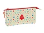 Safta Portatodo Triple Iconos Merry Xmas 22x12x3cm