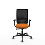 PIQUERAS Y CRESPO Silla de oficina Zulema Naranja y Negro