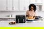 Ninja AF400EU Freidora de Aire 6 en 1 con Compartimento Doble Max 9.5L, Cocina Dos Alimentos a la Vez, Apto para Familias
