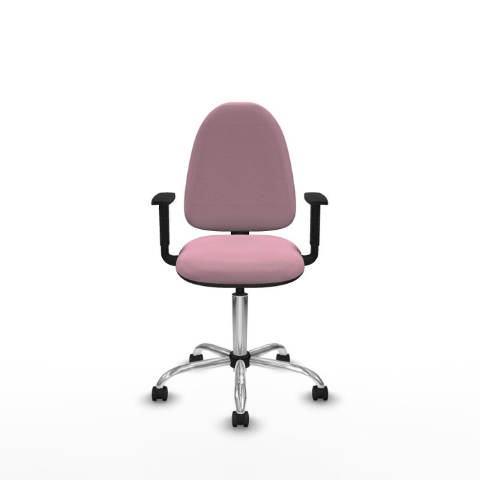 PIQUERAS Y CRESPO Silla de oficina Aýna Rosa con mecanismo de doble maneta