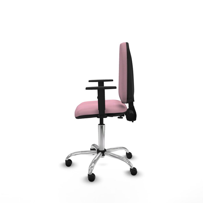 PIQUERAS Y CRESPO Silla de oficina Aýna Rosa con mecanismo de doble maneta
