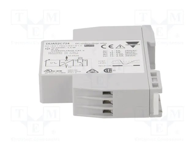 CARLO GAVAZZI DUA Relé de monitorización de corriente 12-24VDC CARLO GAVAZZI DUA Relé de monitorización de corriente 12-24VDC