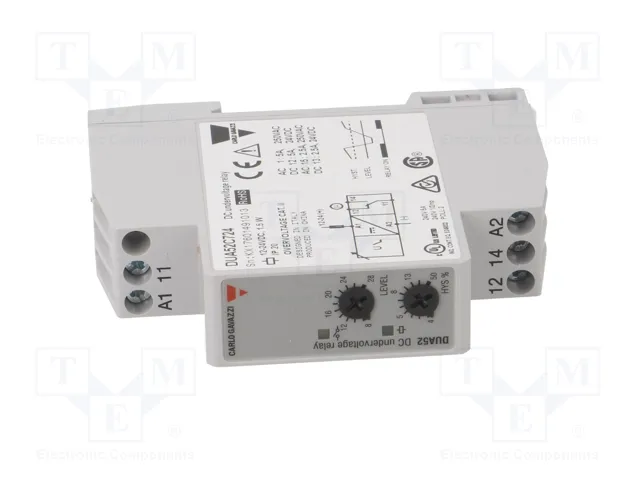 CARLO GAVAZZI DUA Relé de monitorización de corriente 12-24VDC CARLO GAVAZZI DUA Relé de monitorización de corriente 12-24VDC