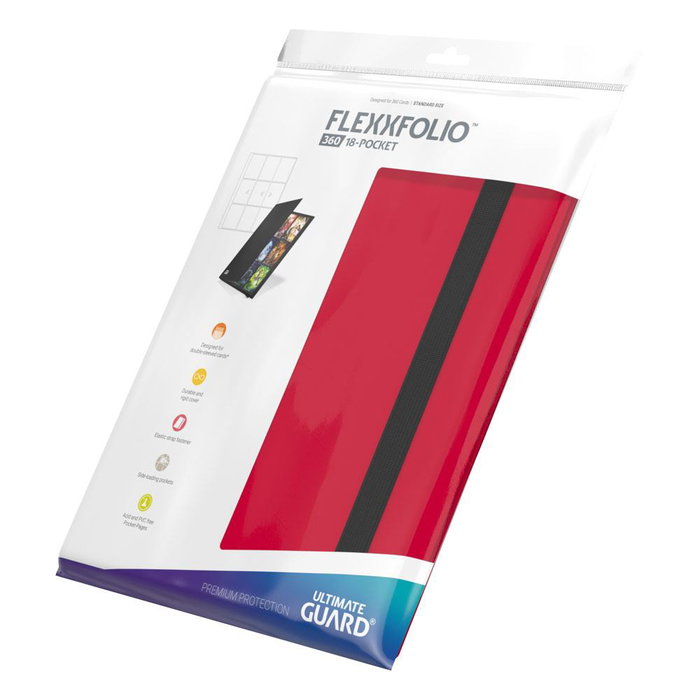 Ultimate Guard Flexxfolio 360 18-Pocket - Red Ultimate Guard Flexxfolio 360 18-Pocket - Red