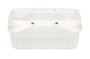Inde Cesta Organizadora de Metal Rectangular con Asa, Dimensiones: 41 cm largo x 26.9 cm ancho x 18.3 cm alto (6 Unidades)
