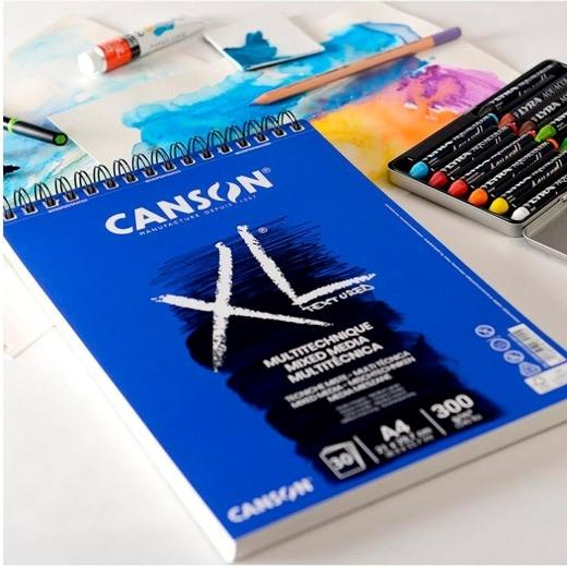 Canson XL Mixed Media Textured Bloc Dibujo 300 g/m² A4 Blanco (Set de 5) (Set de 5) Canson XL Mixed Media Textured Bloc Dibujo 300 g/m² A4 Blanco (Set de 5) (Set de 5)