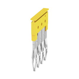Weidmüller ZQV 2.5/4 Querverbinder para terminales, Amarillo