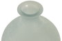 DKD Home Decor Jarrón de Cristal Reciclado Glaseado Azul Celeste