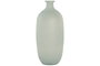 DKD Home Decor Jarrón de Cristal Reciclado Glaseado Azul Celeste