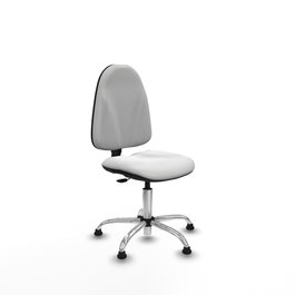 PIQUERAS Y CRESPO Silla de oficina Algarra con mecanismo de contacto permanente, color blanco