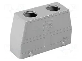 HARTING Carcasa para conectores HDC Han tamaño 16B recto PG21