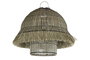 DKD Home Decor Lámpara Techo Lamps 2c 24 Fibras Naturales 57 x 65 x 74 cm