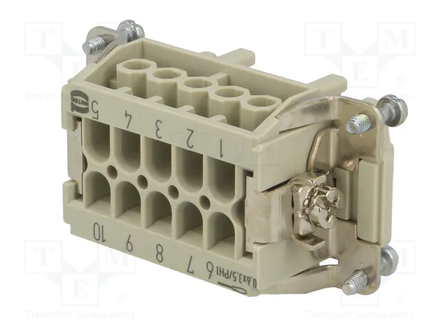 HARTING Han® Ex Plantilla de contacto hembra HDC 10+PE HARTING Han® Ex Plantilla de contacto hembra HDC 10+PE