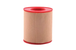 Covetrus Esparadrapo de Tejido de Algodón Color Carne, Adhesivo de Óxido de Zinc, Ancho 5 cm x Largo 5 m, 6 Unidades, Fijación de Apósitos, Catéteres, Transpirable