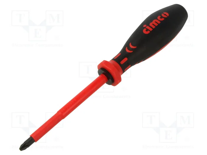 CIMCO Destornillador aislado Pozidriv® PZ2 con punta de 100 mm CIMCO Destornillador aislado Pozidriv® PZ2 con punta de 100 mm