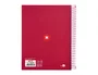 Antartik Cuaderno espiral A5 120 hojas color frambuesa