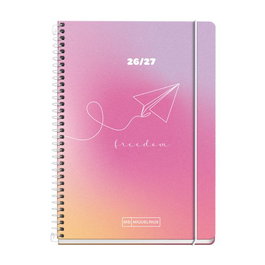 Agenda Escolar (2026-27) Miquelrius School Design Espiral Tapa Extra Con Goma Activa 8º 117X174 D/P Freedom
