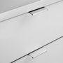 Emuca Lote de 10 tiradores para mueble Picanya, L104mm, intereje 64mm, Aluminio, Anodizado mate