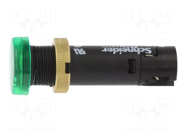 SCHNEIDER ELECTRIC Lámpara indicadora LED verde de 12VDC Ø12mm SCHNEIDER ELECTRIC Lámpara indicadora LED verde de 12VDC Ø12mm