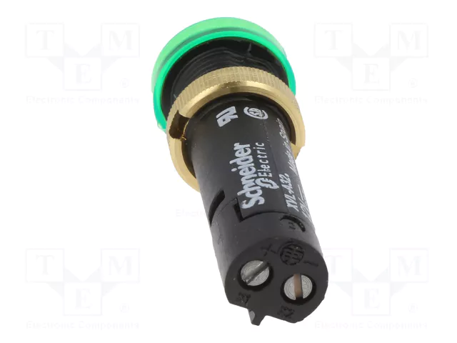 SCHNEIDER ELECTRIC Lámpara indicadora LED verde de 12VDC Ø12mm SCHNEIDER ELECTRIC Lámpara indicadora LED verde de 12VDC Ø12mm