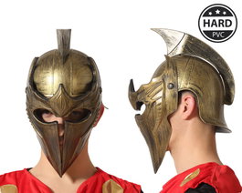 Atosa Casco Romano Dorado con Cresta para Gladiador