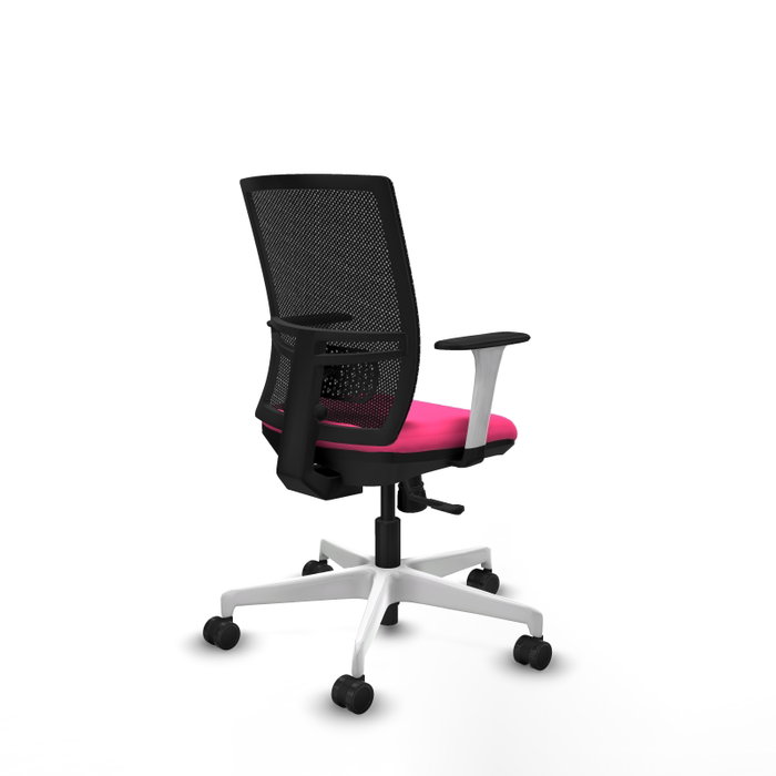 PIQUERAS Y CRESPO Silla de oficina Yunquera Rosa y Negro