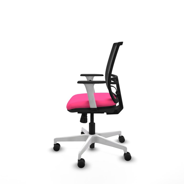 PIQUERAS Y CRESPO Silla de oficina Yunquera Rosa y Negro