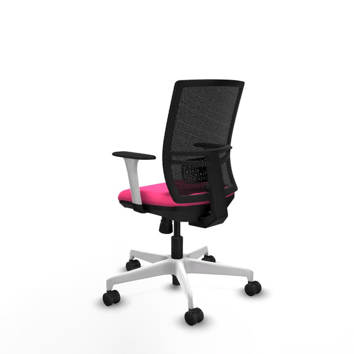 PIQUERAS Y CRESPO Silla de oficina Yunquera Rosa y Negro