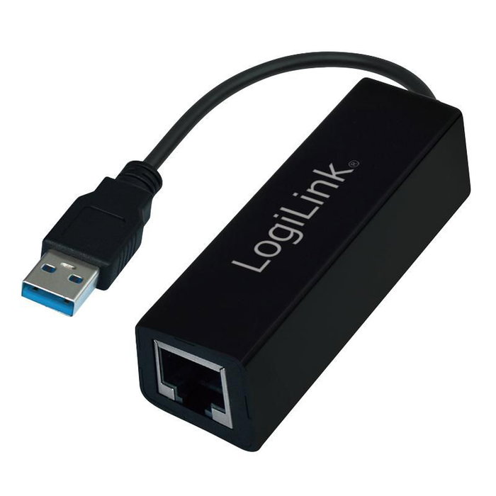LogiLink Adaptador USB 3.0 a RJ45 UA0184A Negro