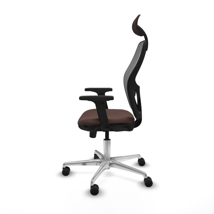 PIQUERAS Y CRESPO Silla de Oficina Jorquera con Mecanismo Sincro/Traslack Marrón y Gris