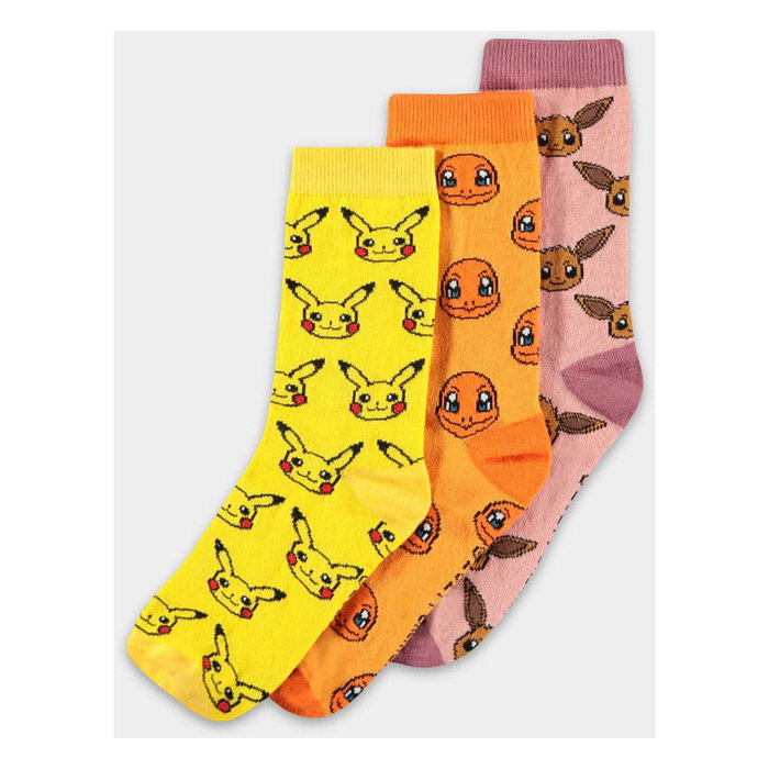 Difuzed Pokémon Pack de 3 Pares de Calcetines Three Icons 35-38 Difuzed Pokémon Pack de 3 Pares de Calcetines Three Icons 35-38