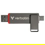Verbatim Dual QuickStick 32043, Memoria USB 1TB USB-A/USB-C 3.2 Gen 1, Gris, Lectura 550 MB/s
