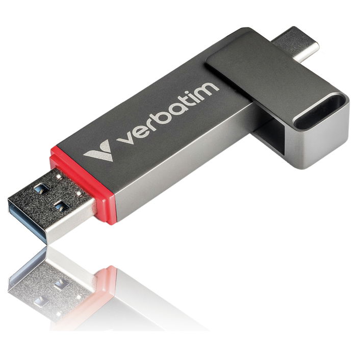 Verbatim Dual QuickStick 32043, Memoria USB 1TB USB-A/USB-C 3.2 Gen 1, Gris, Lectura 550 MB/s