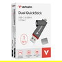 Verbatim Dual QuickStick 32043, Memoria USB 1TB USB-A/USB-C 3.2 Gen 1, Gris, Lectura 550 MB/s