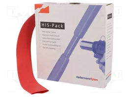 HELLERMANNTYTON Tubo termoretráctil 25,4mm rojo 5m