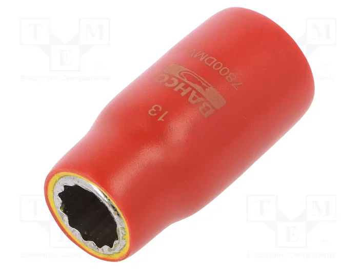 BAHCO Llave de vaso aislada 13mm 1/2 de 50mm BAHCO Llave de vaso aislada 13mm 1/2 de 50mm