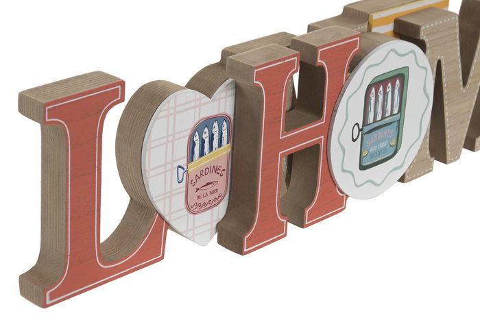 DKD Home Decor Decoración MDF Sardinas Multicolor