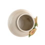 DKD Home Decor Jarrón de Cerámica Girasol Amarillo y Beige