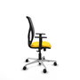 PIQUERAS Y CRESPO Silla de oficina Motilla con mecanismo Sincro Amarillo y Gris