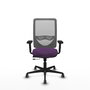 PIQUERAS Y CRESPO Silla de oficina Zulema con mecanismo Sincro/Traslack, Morado y Gris
