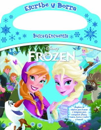 PI KIDS Disney Frozen: Elsa, Anna, Olaf, y más! Escribe y borra, busca y encuentra - Libro de actividad